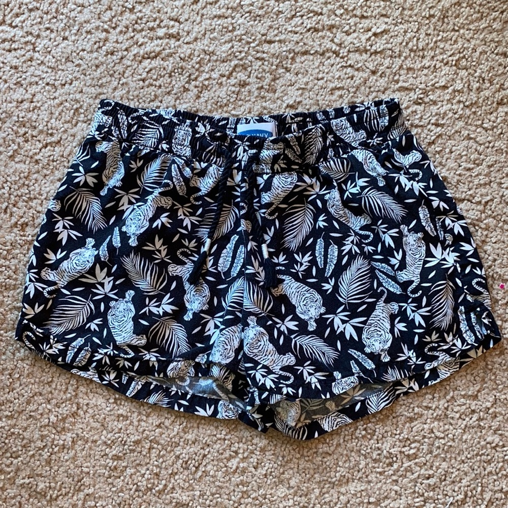 Girls Tiger Pattern Shorts
